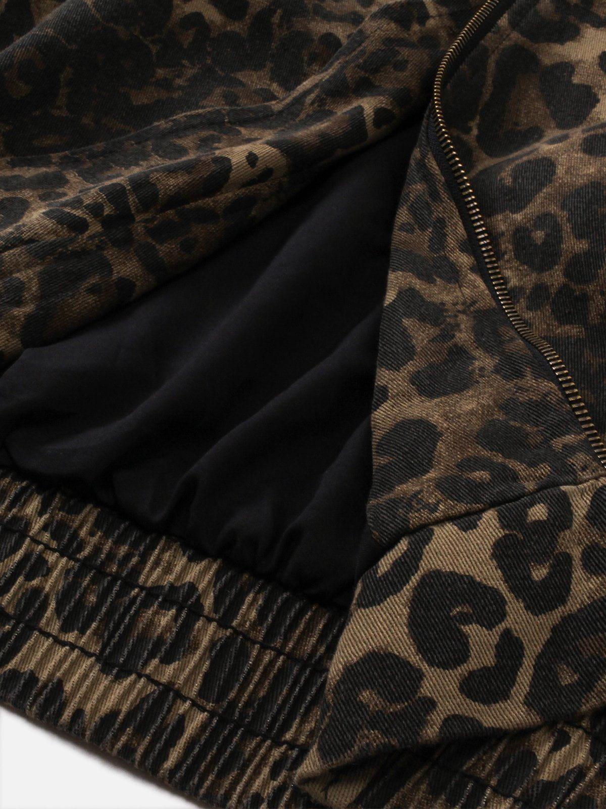 Aelfric Eden Leopard Print Crop Jacket Female Product Image