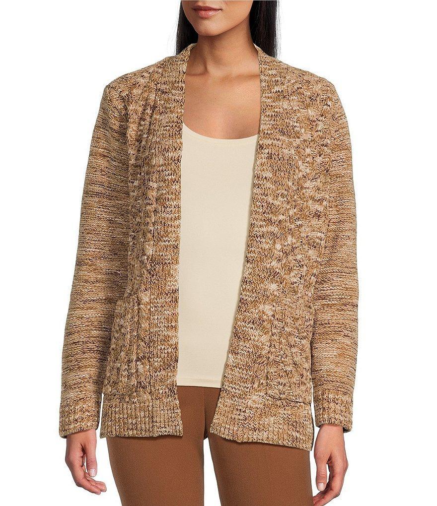 Allison Daley Long Sleeve Open Front Patch Pocket Cardigan product image