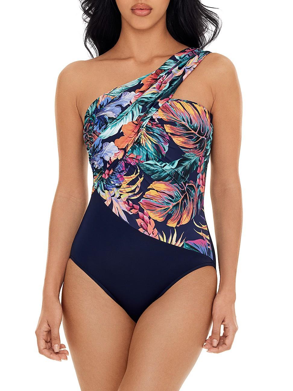 Womens Belize Goddess Palm One-Piece Swimsuit Product Image