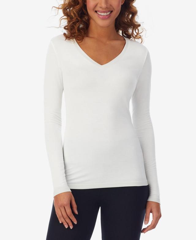 Cuddl Duds Womens Softwear V-Neck Long-Sleeve Layering Top Product Image