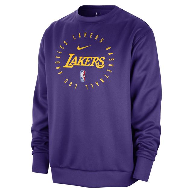 Los Angeles Lakers Spotlight Nike Mens Dri-FIT NBA Crew-Neck Sweatshirt Product Image