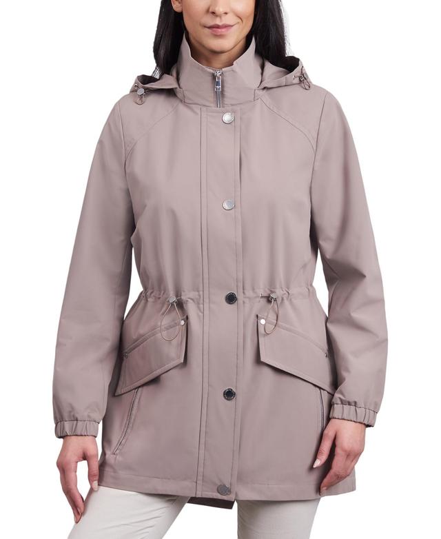 London Fog Womens Water-Resistant Hooded Anorak Coat Product Image