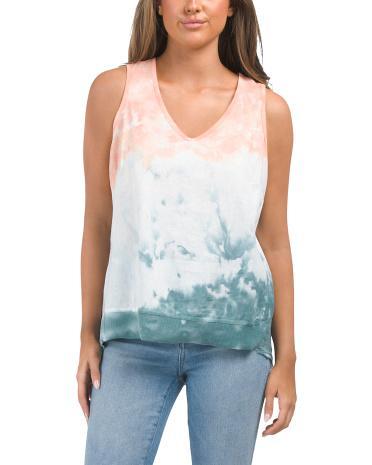 Linen Blend Lanola Tank Top for Women Product Image