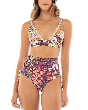 Agua Bendita Megan Seed Triangle Bikini Top Product Image