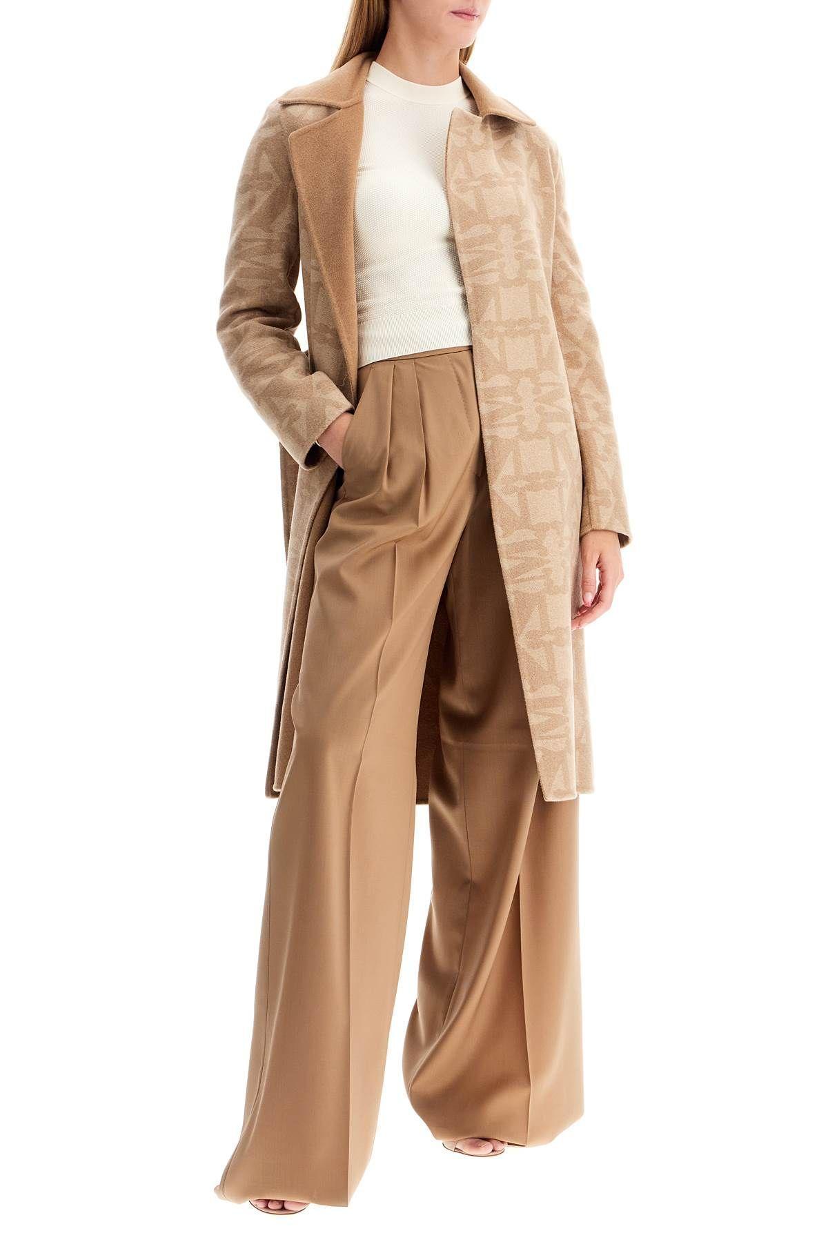 Reversible Belted Coat In Beige product image