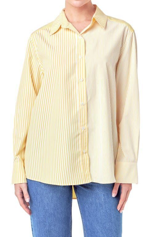 English Factory Stripe Colorbock Button-Up Shirt Product Image