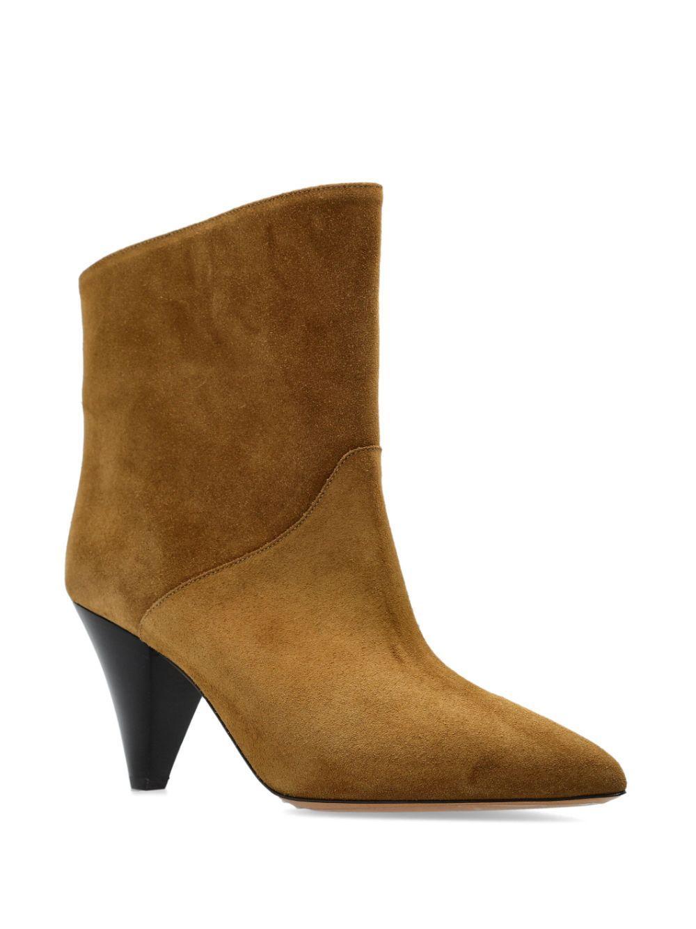 ISABEL MARANT Slouchy Suede Boots In Beige product image