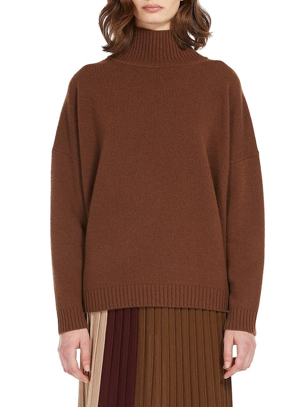 Womens Borgia Wool Turtleneck Sweater product image