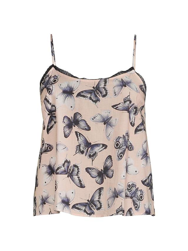 Womens Pia Lace-Trim Butterfly Tank Product Image