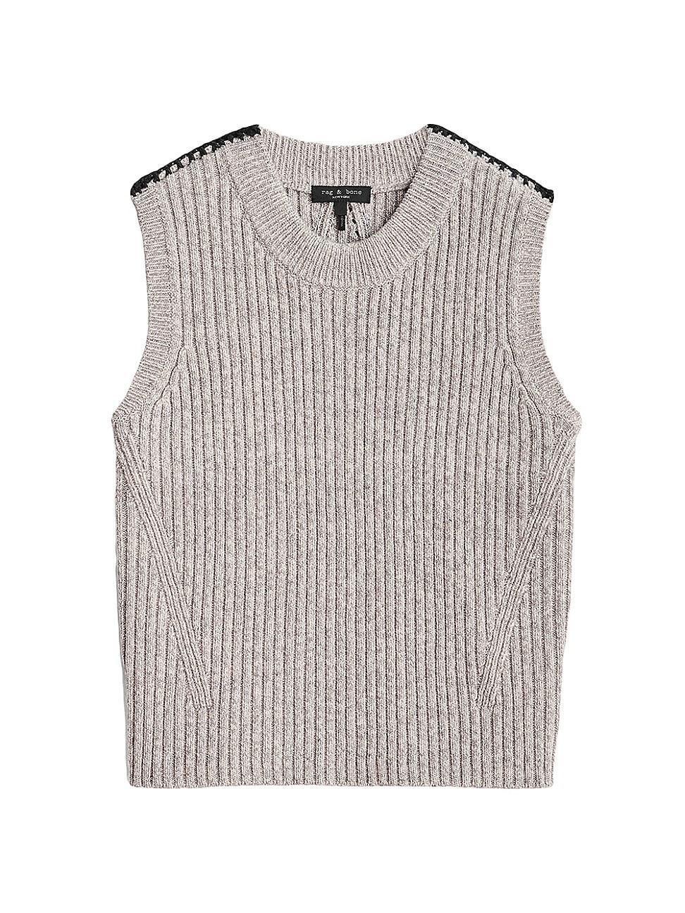 Rag & Bone Ingrid Vest in Taupe. Size M, XXS. Product Image