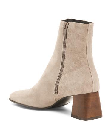 Suede Zoan Block Heel Booties for Women product image