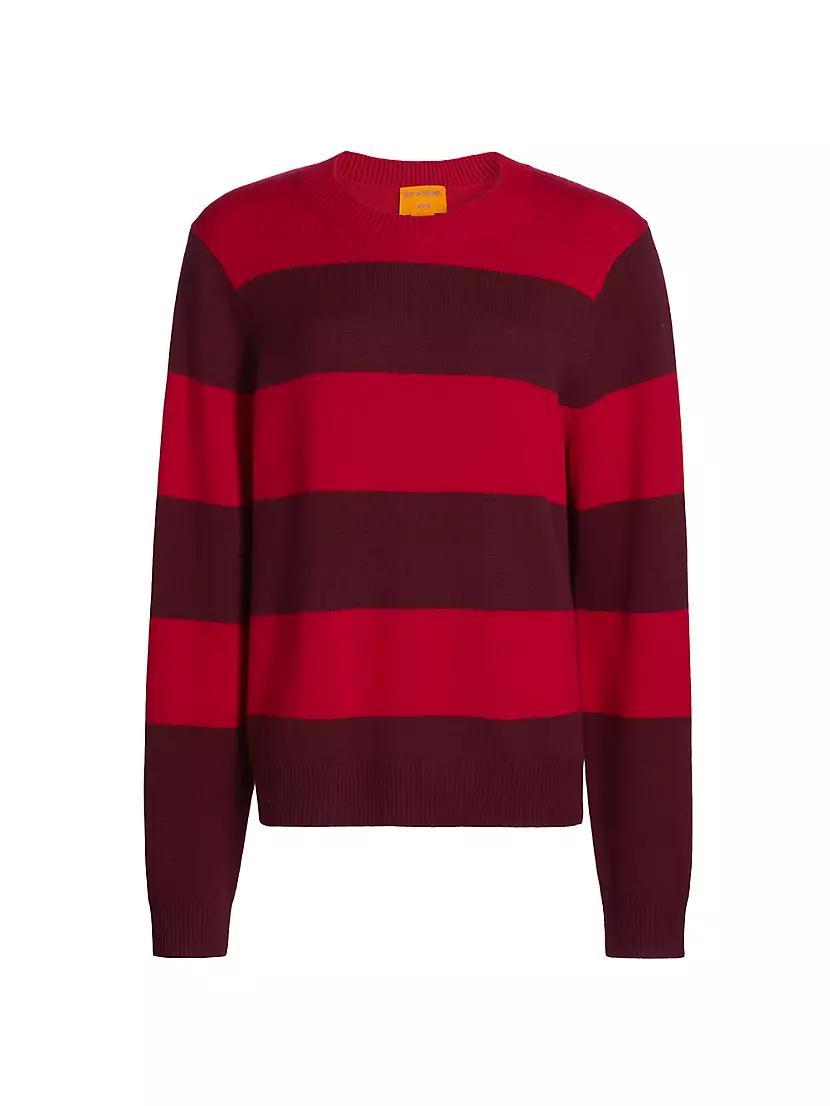 Striped Cashmere Crewneck Sweater Product Image