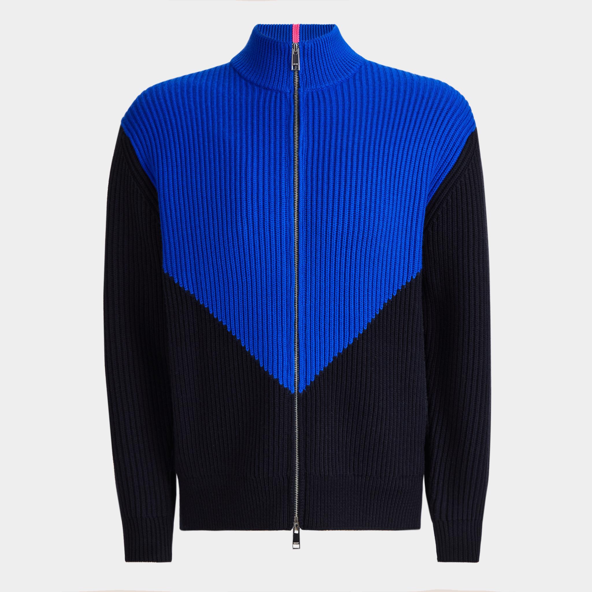 COLOURBLOCK MERINO WOOL FULL ZIP SWEATER JACKET product image