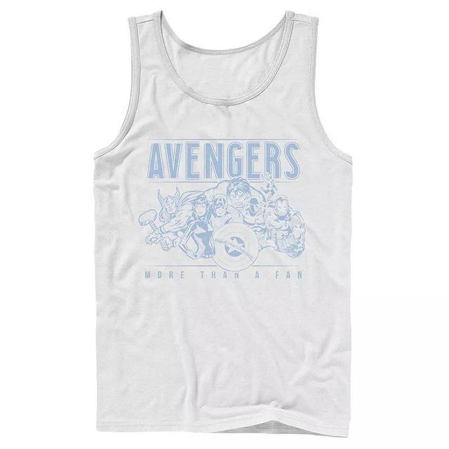 Mens Marvel Avengers More Than A Fan Vintage Outline Tank Top, Boys Product Image