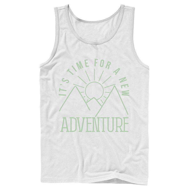 Mens Its Time For A New Adventure Line Art Tank Top Product Image