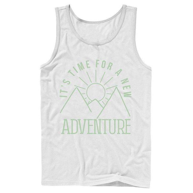 Mens Its Time For A New Adventure Line Art Tank Top Product Image