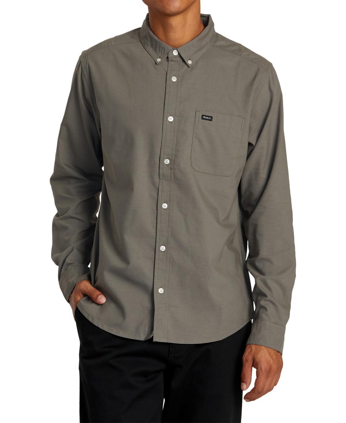 Rvca Mens Thatll Do Stretch Long Sleeve Woven Shirt Product Image