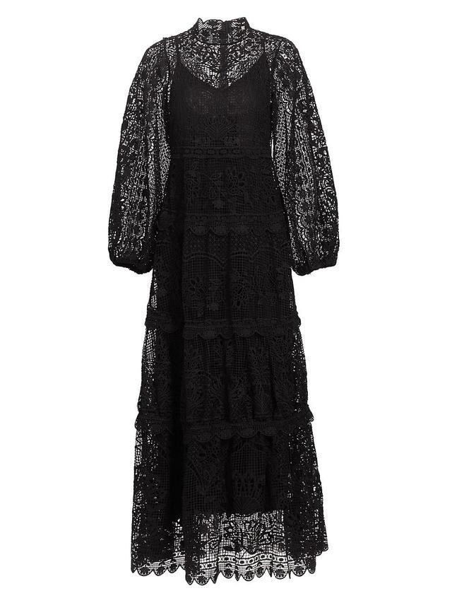 Womens Guipure Lace Maxi Dress Product Image