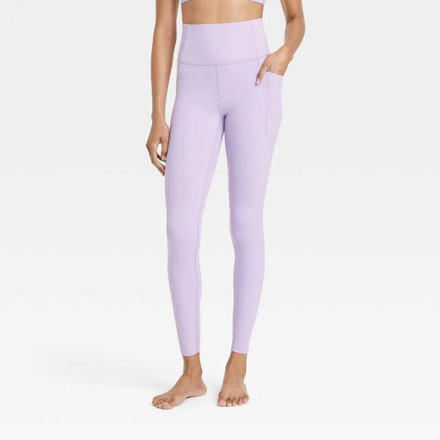 Womens Everyday Soft Ultra High-Rise Pocketed Leggings - All In Motion Light Purple XS Product Image