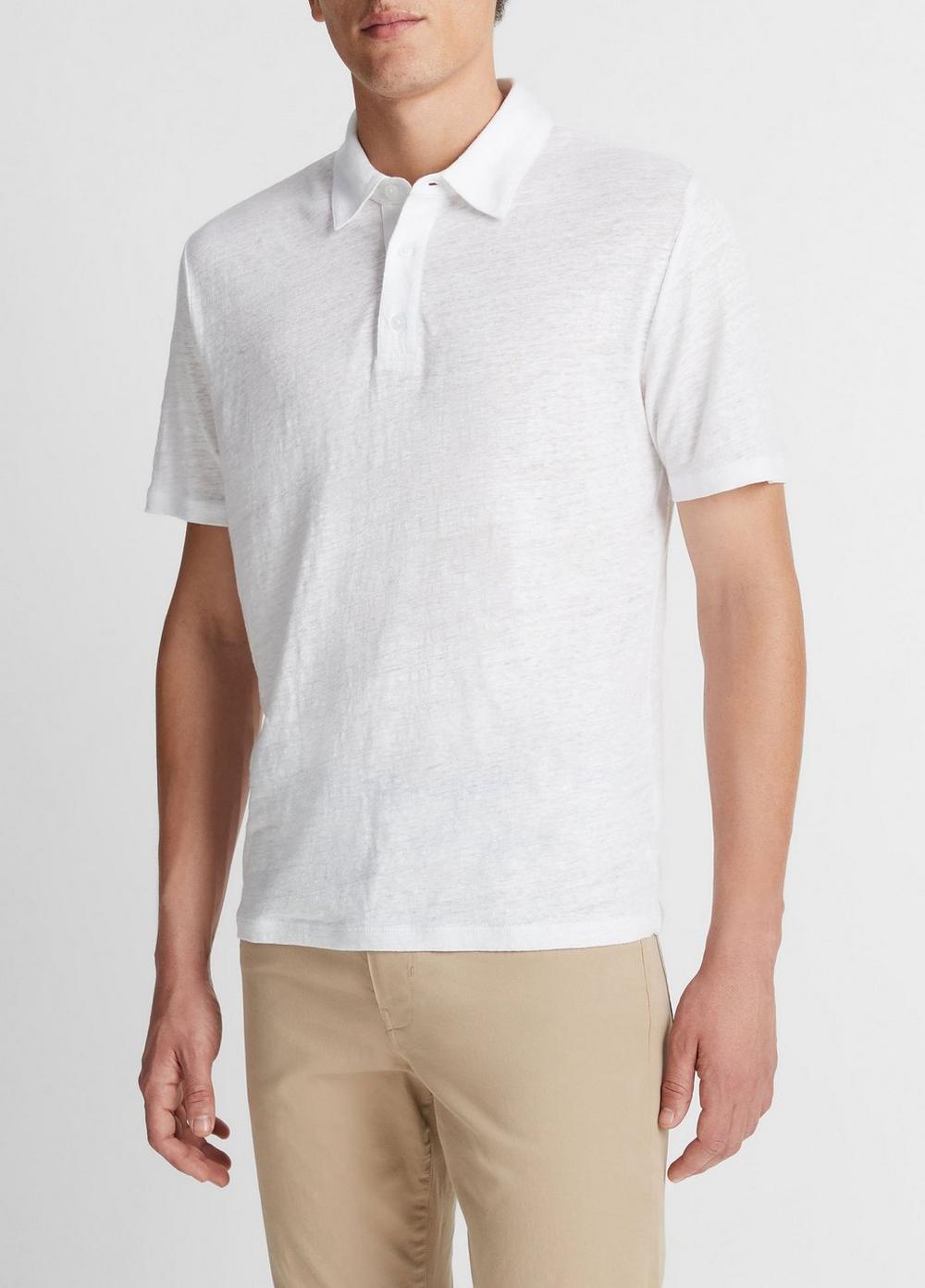 Linen Polo Shirt Product Image