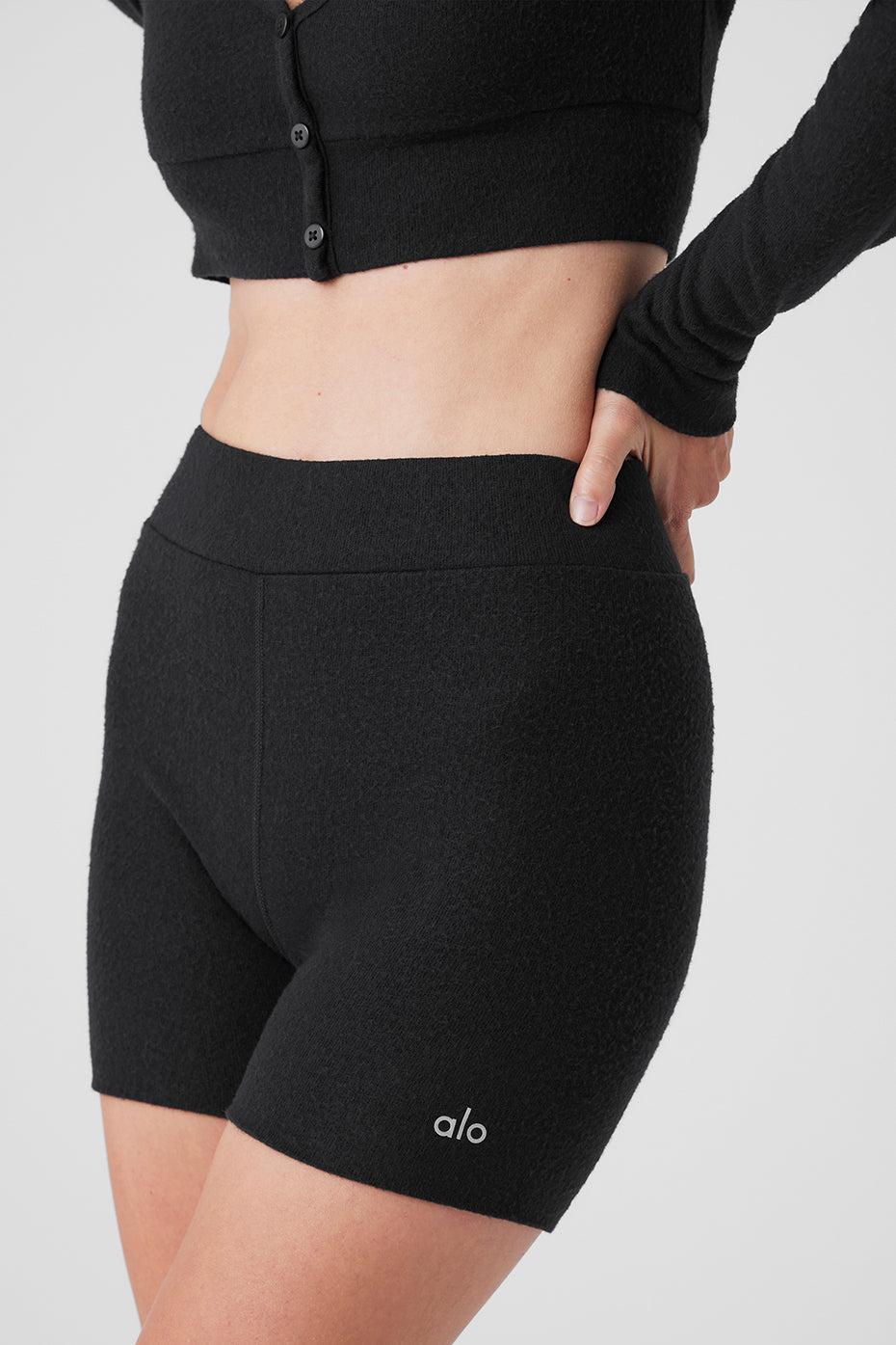 Alolux High-Waist Me Time Short - Black Female Product Image