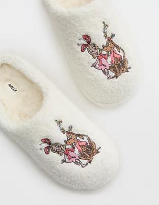 Aerie Sherpa Scuff Slippers Product Image