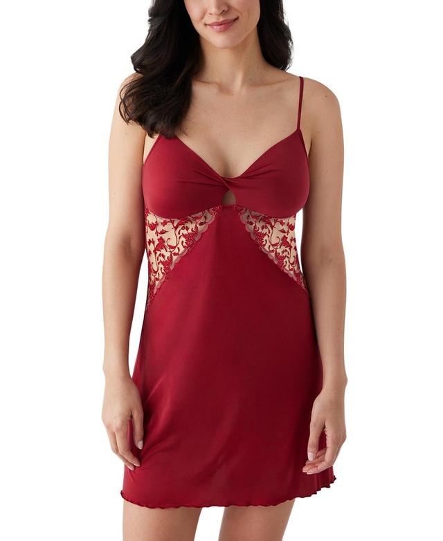 Wacoal Womens Dramatic Interlude Embroidered Chemise 811379 Product Image