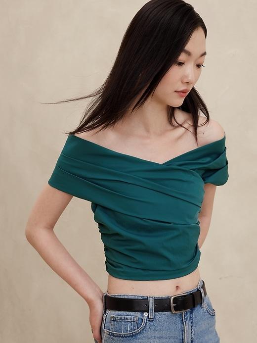 Taffeta Cropped Top Product Image