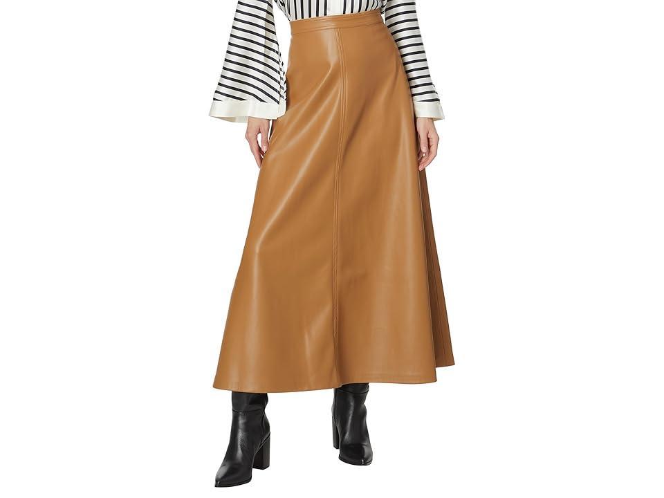 Vince Camuto Faux Leather A-Line Skirt Product Image