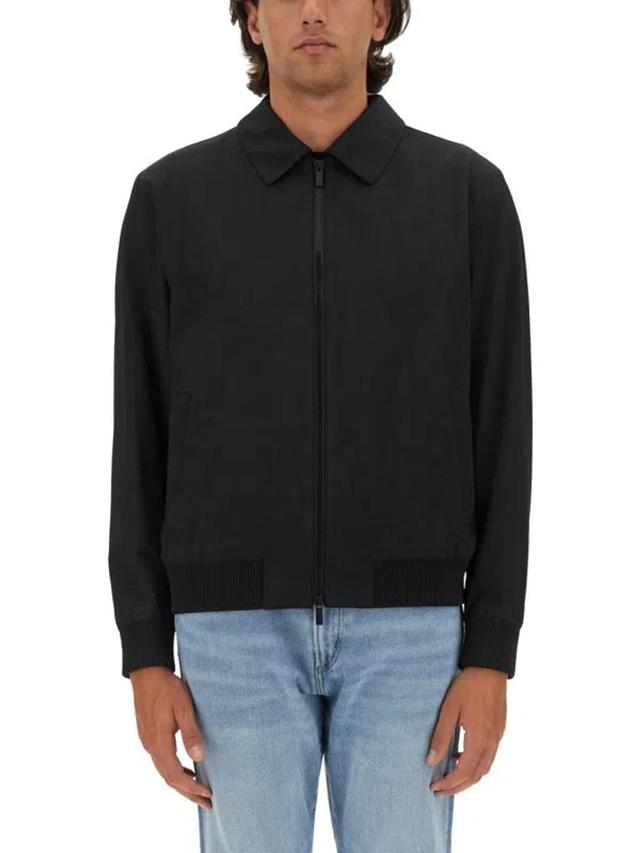 HUGO BOSS Hanry Tech Casual Jacket In Black Product Image