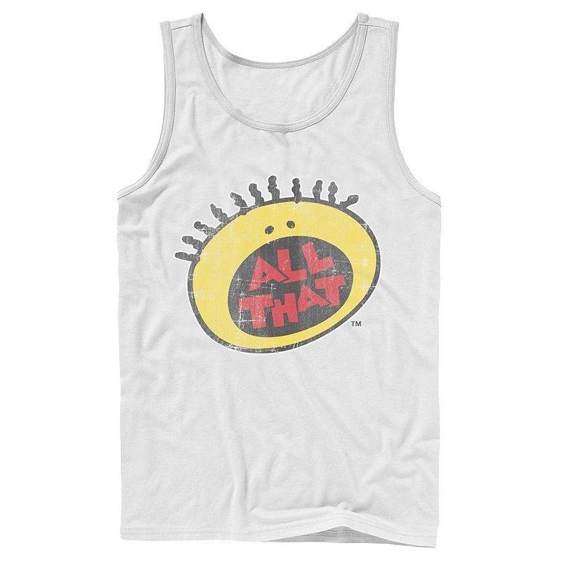 Mens Nickelodeon All That Classic Vintage Face Logo Title Graphic Tank Top Product Image