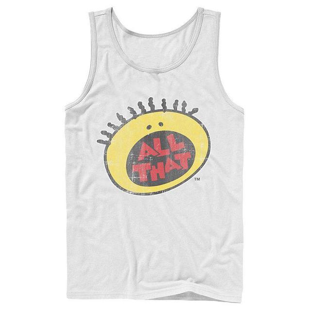 Mens Nickelodeon All That Classic Vintage Face Logo Title Graphic Tank Top Product Image