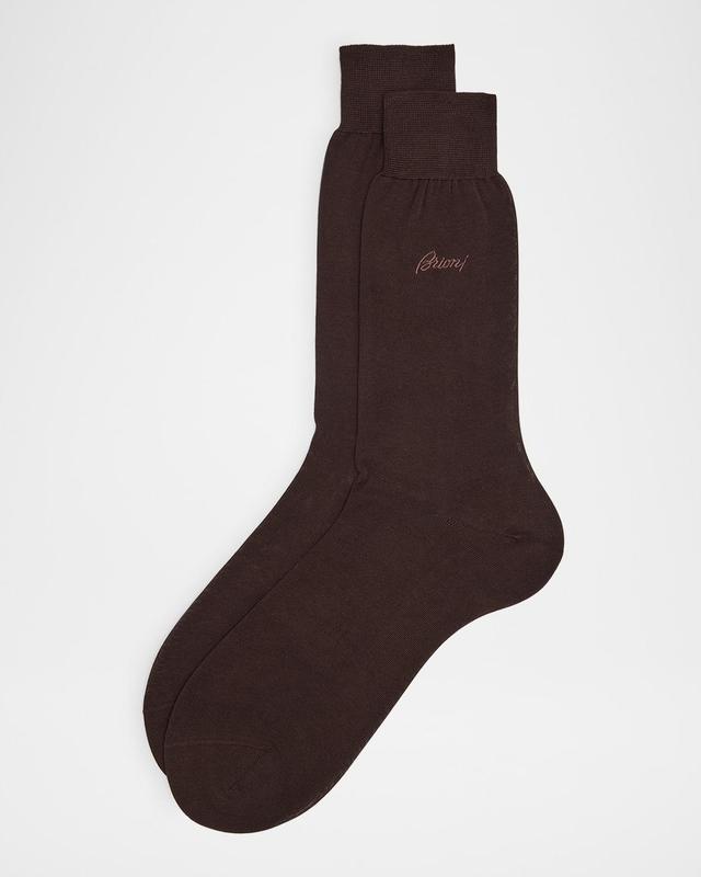 Mens Solid Crew Socks Product Image