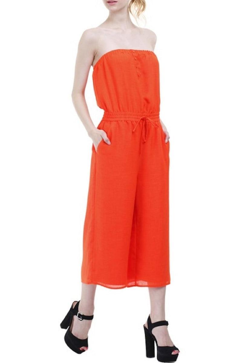 Strapless Capri Jumpsuit Product Image