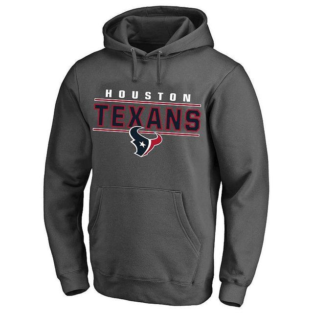 Mens Charcoal Houston Texans Big & Tall Logo Pullover Hoodie Product Image