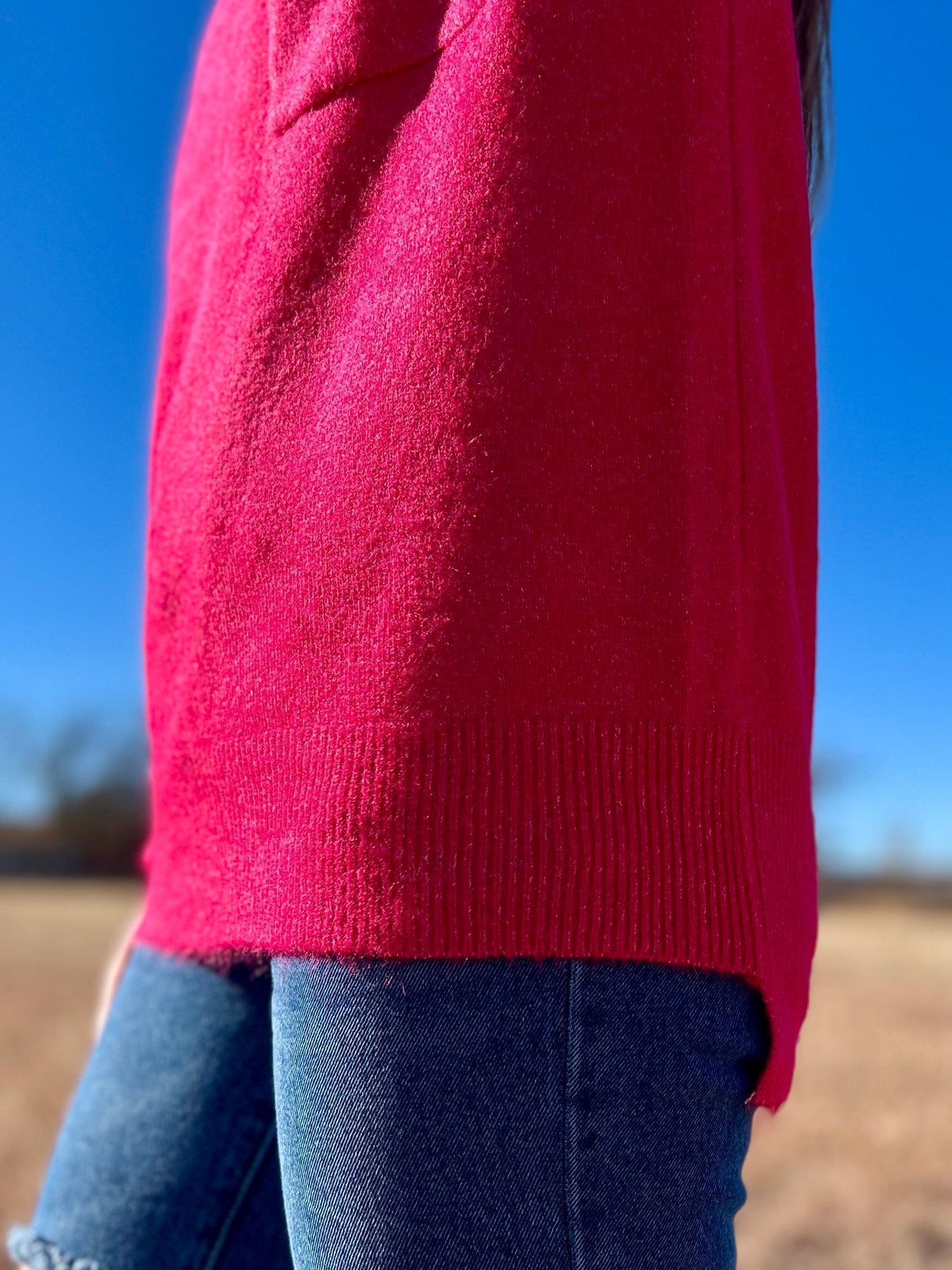 Don't Pick My Pockets Viva Magenta Sweater* Product Image