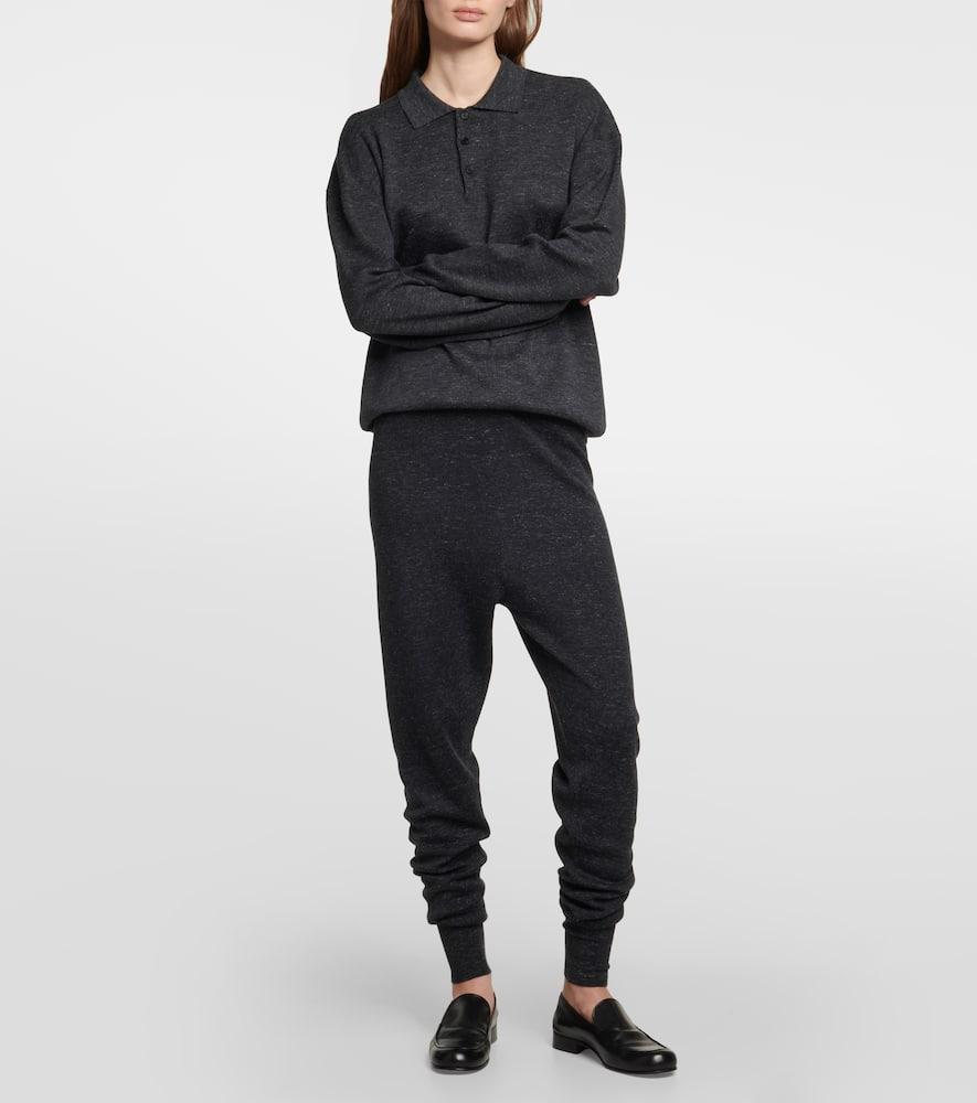 THE ROW Cashmere-blend Track Pants In Grey product image