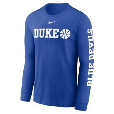 Duke Blue Devils Basketball Icon Nike Men's College Long-Sleeve T-Shirt Product Image