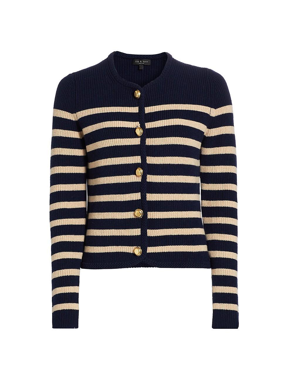 Womens Nancy Striped Cardigan Product Image