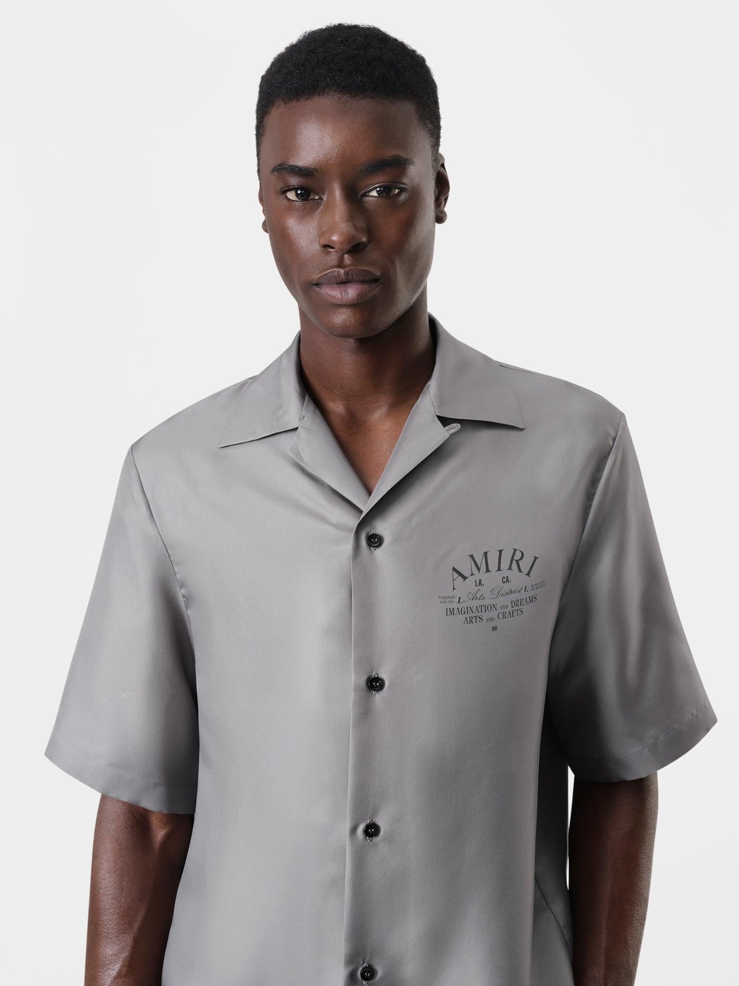 ARTS DISTRICT BOWLING SHIRT - Grey Male Product Image