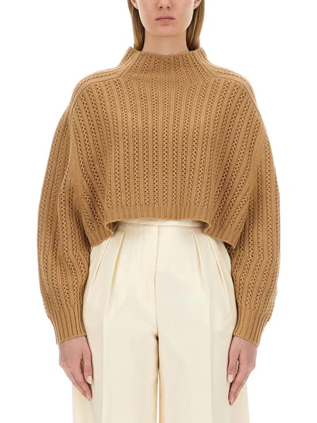 MAX MARA Hodeida Cardigan In Beige Product Image