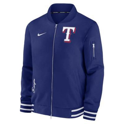 Texas Rangers Authentic Collection Men's Nike MLB Full-Zip Bomber Jacket Product Image