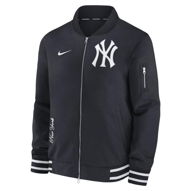 Texas Rangers Authentic Collection Nike Mens MLB Full-Zip Bomber Jacket Product Image