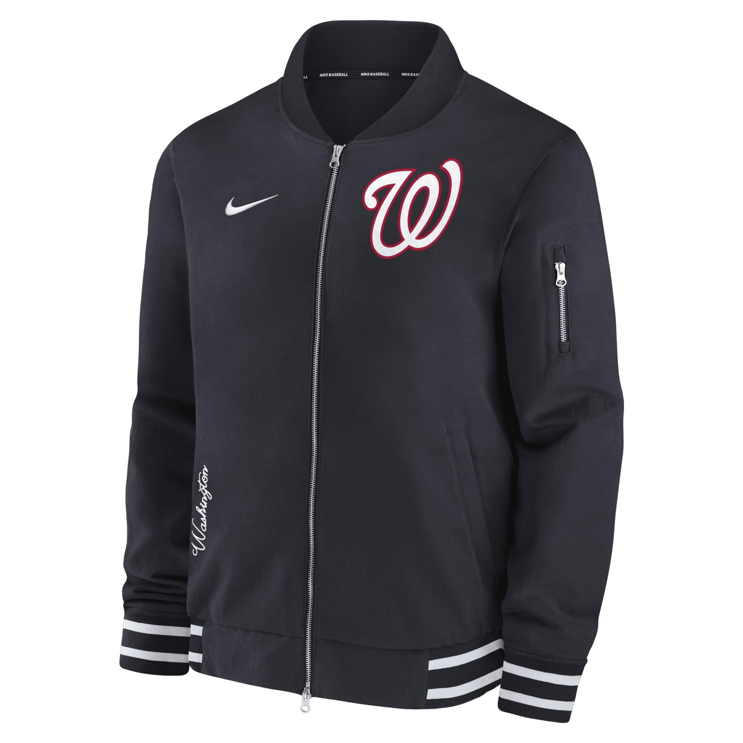 Detroit Tigers Authentic Collection Nike Men's MLB Full-Zip Bomber Jacket Product Image