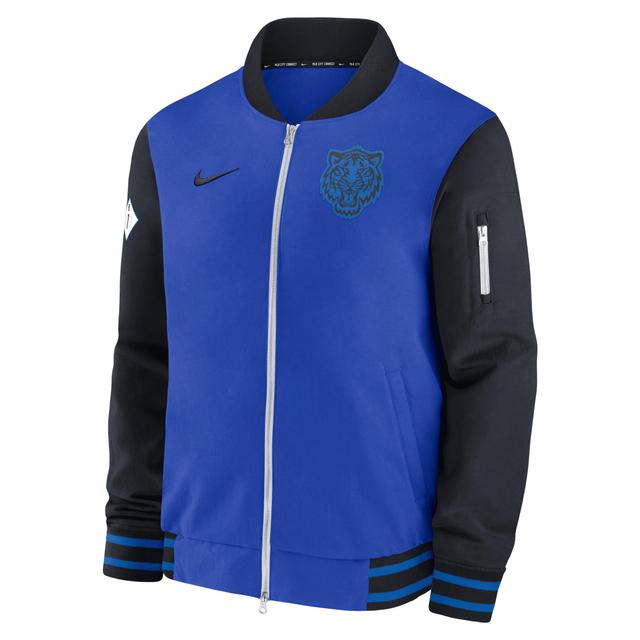 Detroit Tigers Authentic Collection City Connect Game Time Nike Mens MLB Full-Zip Bomber Jacket Product Image