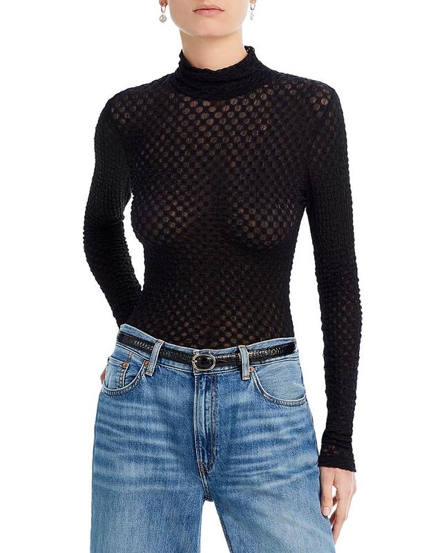 Mesh Turtleneck Product Image