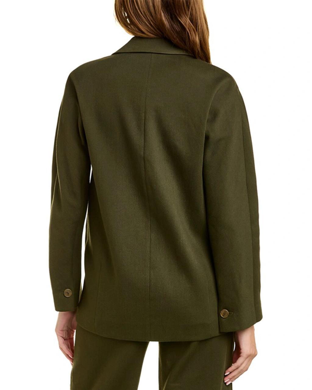 Blazer Coat In Green Product Image