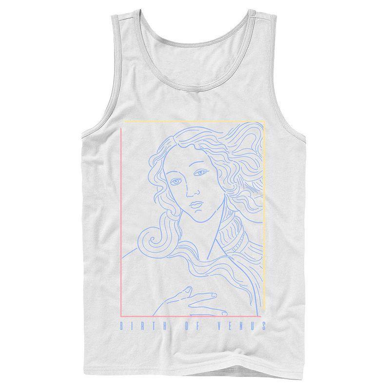 Mens Fifth Sun Birth Of Venus Line Art Portrait Tank Top Product Image