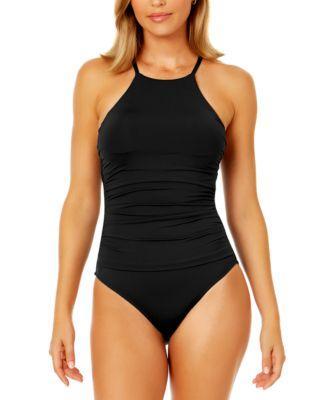 Women's High-Neck One-Piece Swimsuit Product Image