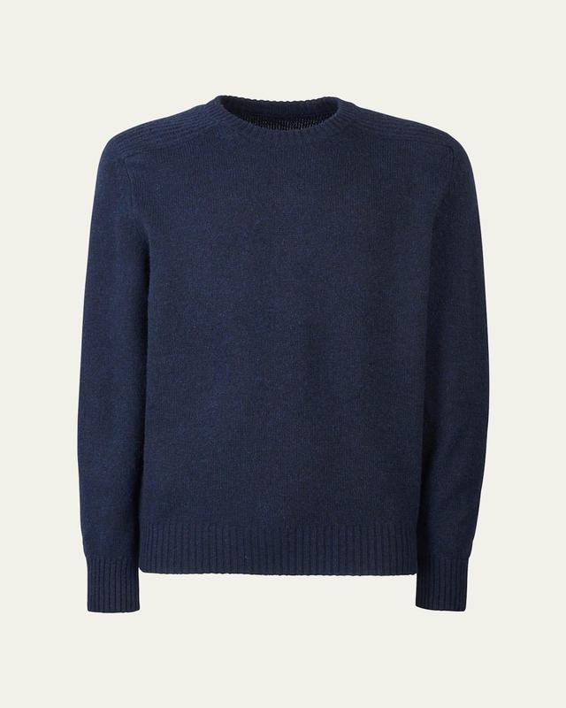 Mens Cashmere Coarsehair Crewneck Sweater Product Image